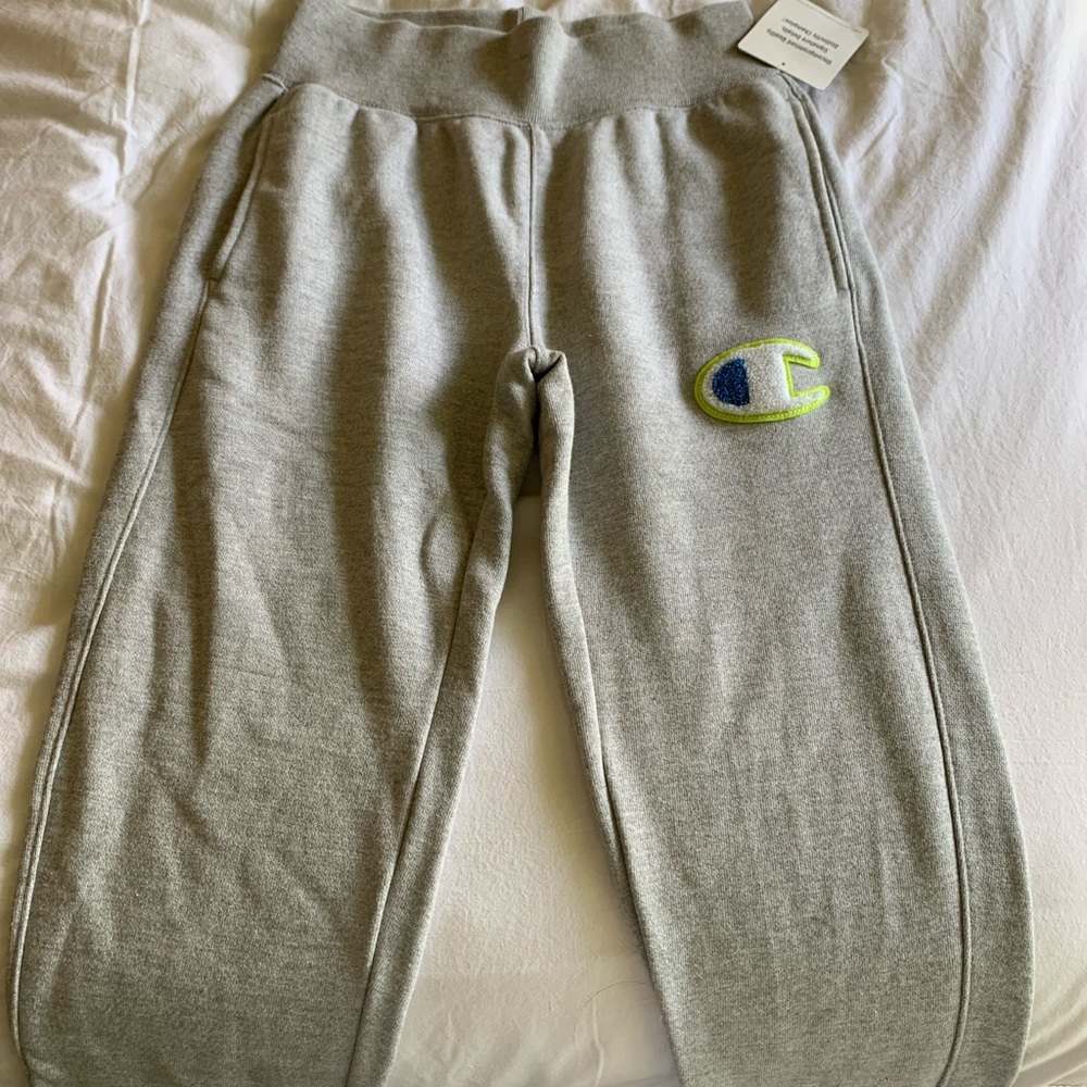 NWT Champion Big C Chenille Logo Sweatpants